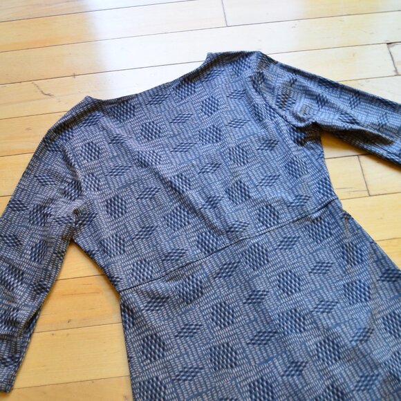 TOAD&Co Rosalinda Jersey Knit Dress Organic Cotton Tencel V-Neck Size M - Picture 12 of 15